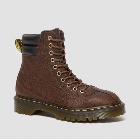 Dr. Martens Shoes - Dr Martens Santo Padded Collar Brown Leather Boot